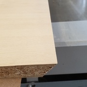 Débit à 45° des différentes sections du bâti