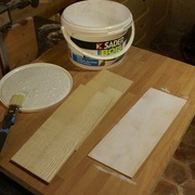 Encollage des feuilles