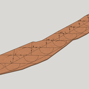 tracé du cintre de crémaillère a la cerce