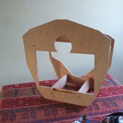 Montage à blanc de la structure, qui sera plaquée en chêne