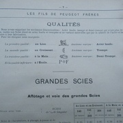 Qualité des scies