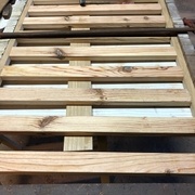 sommier en cours de collage