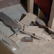 les déchets restants après transformation