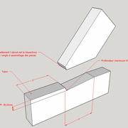 Assemblage par embrèvement en about
