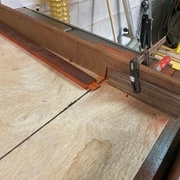 Réalisation des tenons avec le chariot de coupe