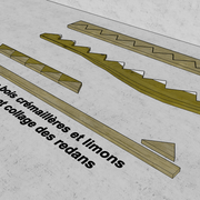 Débit gain de bois crémaillères