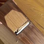 Vue de dessous du copeau bloqué