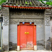 Porte d entrée d un Sichuan  (Pékin) https://www.flickr.com