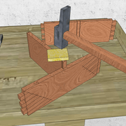 **8/** Nous montons et ajustons les assemblages un par un .