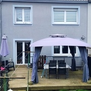 La façade arrière avec la terrasse