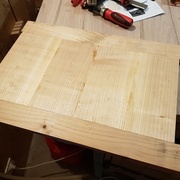 Assemblage à blanc des alaises