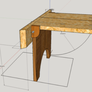 Modèle Plateau marche-pied et piètement