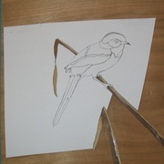 Positionnement du motif pour découper la tête