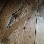 Parquet à losanges Noyer et Pin