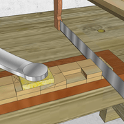**ENTAILLE N° 4 :** Sciage de l'arasement .