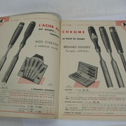 Ciseaux et bédanes, acier au chrome, Peugeot Frères 1938