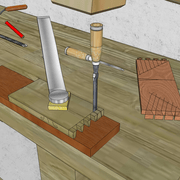 **6/** Entaillage classique .