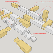 (fig 1) Assemblages à queues d arondes et enfourchements