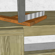 **3/** Nous vérifions avec la lame d'équerre les plats d'assemblages.