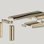 Vue éclatée de face