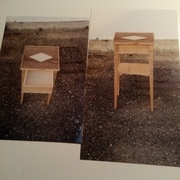 Table de milieu façon directoire -meuble individuel (examen en cours de formation)