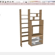 Modélisation de l'ensemble - vue active pour générer les scènes