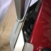 On arrête l'usinage de la rainure dans la mortaise intermédiaire du montant