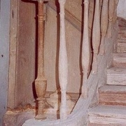 Panneau  d echiffre courbe (escalier du hameau de la reine à Versailles)