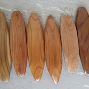 Thuya, Pêcher (ciré), Pêcher (verni),  Pêcher (verni), Pêcher (brut), Chêne