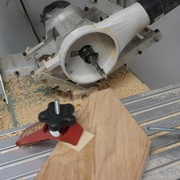 17- ajout d'une mortaise dans le haut d'une arche.