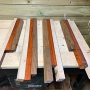 Délignage à 30 degrés pour former les losanges