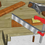 **3/** Marquages des coupes d'onglets à l'aide de la scie sterling  .