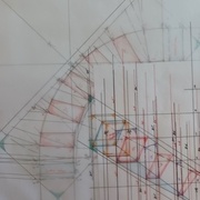 Mise en place des plans (concordance de la vue en plan et de l'élévation pour obtenir chaque section rayonnante)