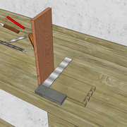 **1/** Nous positionnons nos bois pour piquer  .