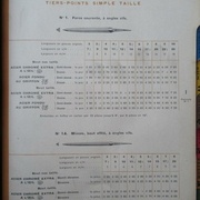 Limes à scies, tiers-points simple taille, Goldenberg 1934