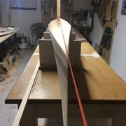 positionement à l'axe du kayak