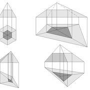 **E/** Exemples de  troncs de niveaux horizontaux sur pyramidaux irréguliers