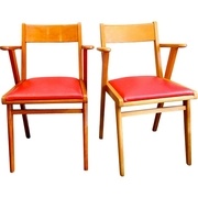 Fauteuil de bureau avec pieds compas - 1950 http://www.design-market.fr