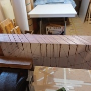 Sciage partie concave vue du dessous