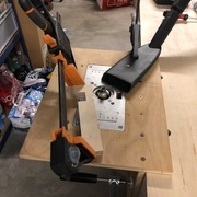 En utilisation avec la défonceuse