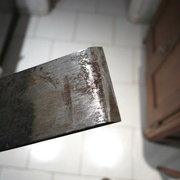 Le biseau avant affûtage