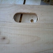 Deuxième gabarit, dans une chute de sapin 18mm cette fois-ci!