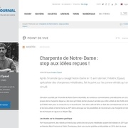 La charpente de Notre Dame de Paris