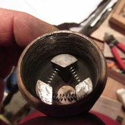 Installation des mors sur le deuxième mandrin