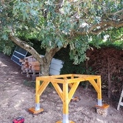 Support en place après lasure CECIL LX530+ chêne doré