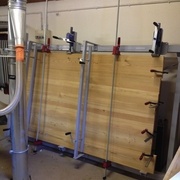 collage dent de scie colle PU a la cadreuse