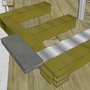 **5/**  Nous vérifions équerrage .