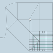 fig 5 Mise en place du développement en élévation de la ferme d’arêtier