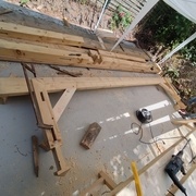 Même étapes pour la panne faîtière et sablières