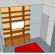 Bibliotheque en chene